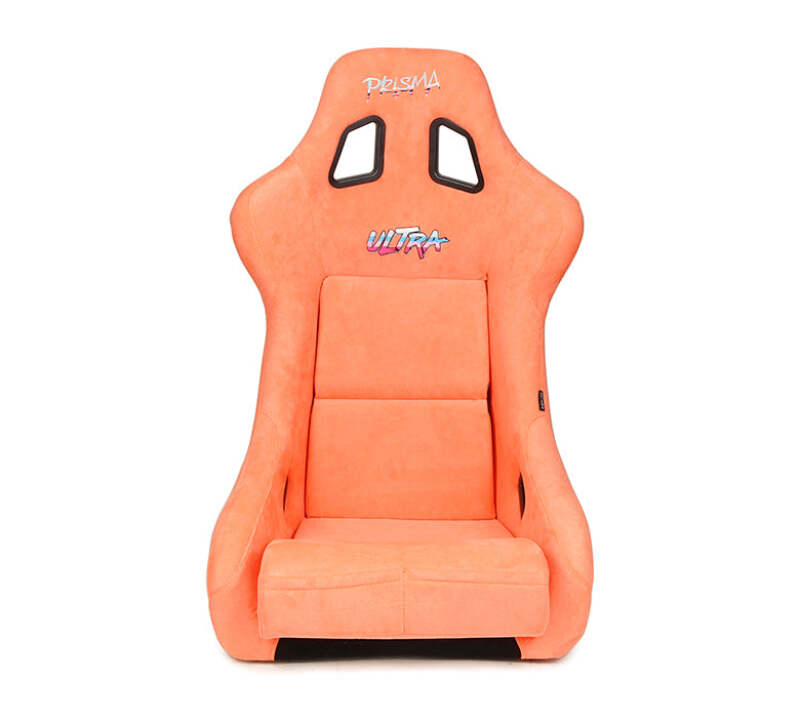 NRG FRP Bucket Seat ULTRA Edition W/ Grey Pearlized Back / Peach Microfiber Material - Large-thumbmail-9
