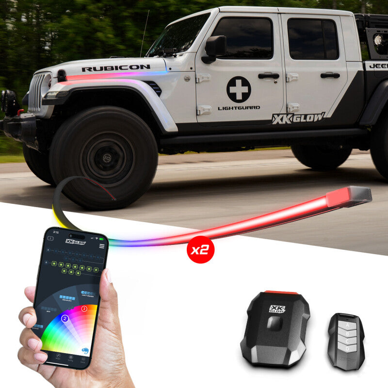 XK Glow Addressable Accent Light Strip Kit For Jeep-thumbmail-2
