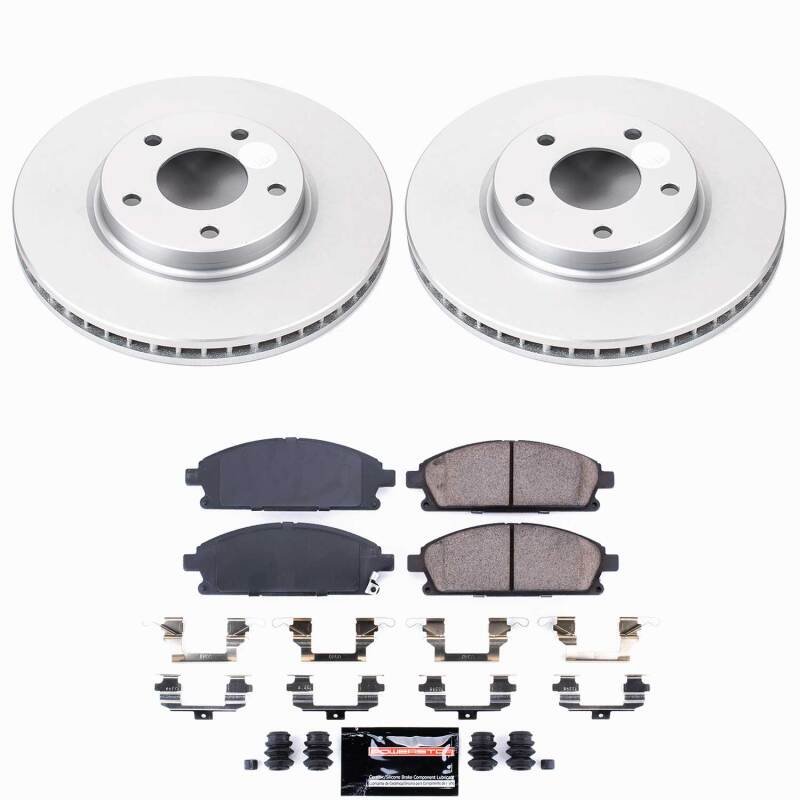 Power Stop 04-09 Nissan Quest Front Z23 Coated Brake Kit-thumbmail-1