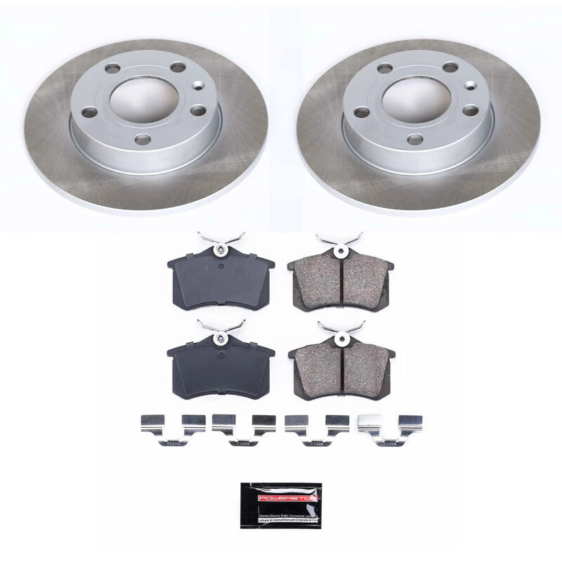 Power Stop 02-05 Audi A4 Quattro Rear Semi-Coated Rotor Kit-thumbmail-1