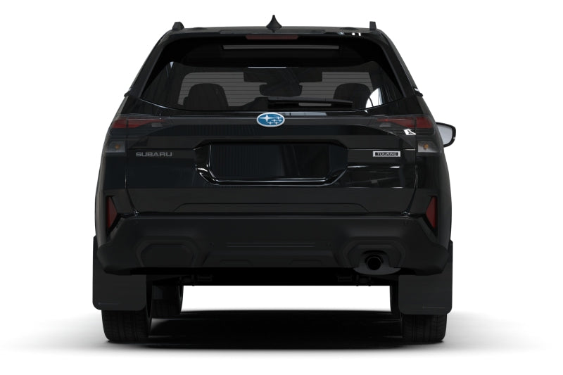 Rally Armor 2025 Subaru Forester Black UR Mud Flap w/Metallic Black Logo-thumbmail-9