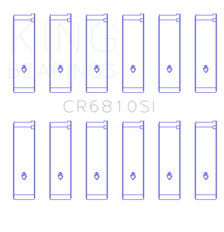 King Engine Bearings Chrysler 215 (Size +0.75mm) Connecting Rod Bearing Set-thumbmail-2