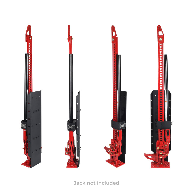 Go Rhino XRS/SRM 4-CORE Clamp Mount Kit for Hi-Lift Jack - Tex. Blk (No Drill)-thumbmail-7