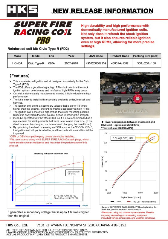 HKS SUPER FIRE RACING COIL PRO K20A-thumbmail-2