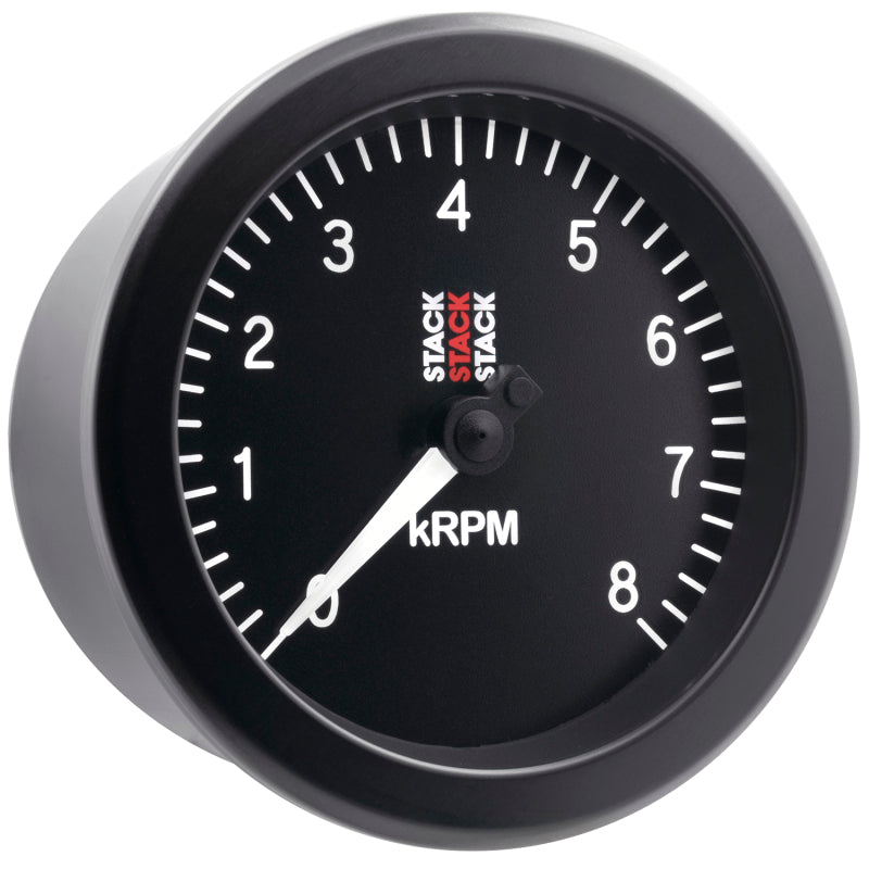 Autometer Stack Sport 88mm 0-8K RPM Tachometer - Black-thumbmail-5