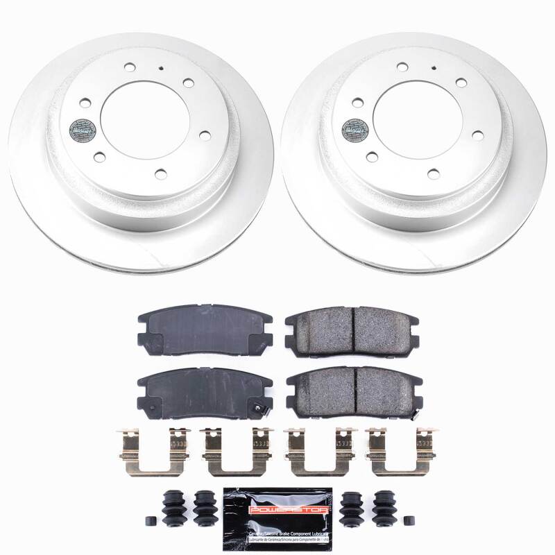 Power Stop 96-99 Acura SLX Rear Z23 Coated Brake Kit-thumbmail-1