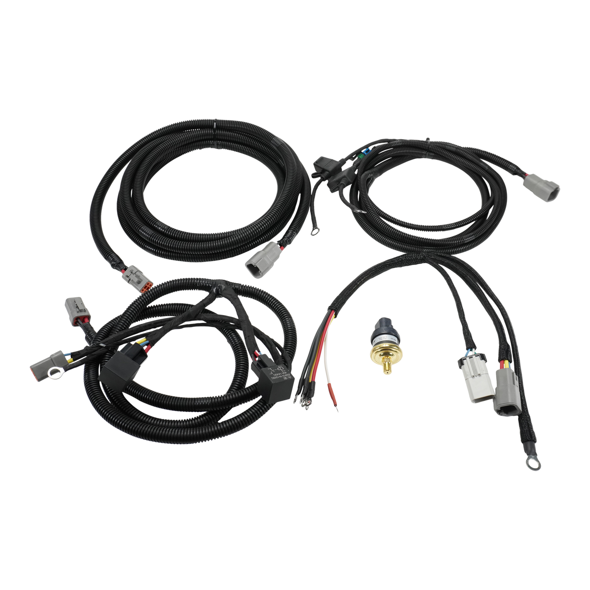 DeatschWerks 11-25 Ford Mustang and 09-25 F150 X-Series Module P+P Hardwire Kit w/ Pressure Switch — FORD-FPHWK-HD — product view 1