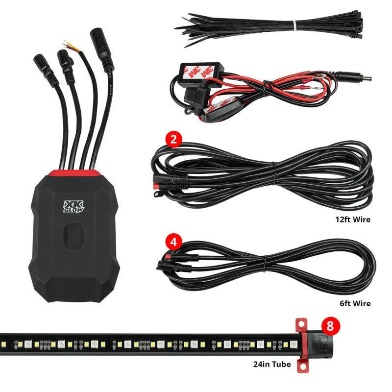 XK Glow RGBW Addressable LED Underglow Kits Standard XKalpha App Controlled-thumbmail-1