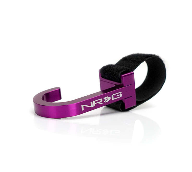 NRG Steering Wheel Hook CNC Aluminum w/ Laser Logo - Purple-thumbmail-3