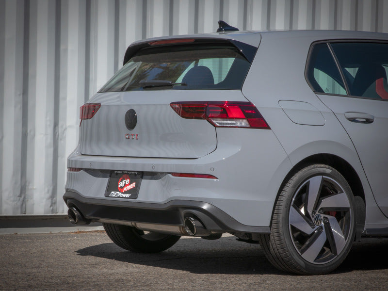 aFe 22-24 Volkswagen GTI MACH Force-Xp 3 to 2-1/2 IN Stainless Steel Cat-Back Exhaust w/Carbon Tips-thumbmail-4