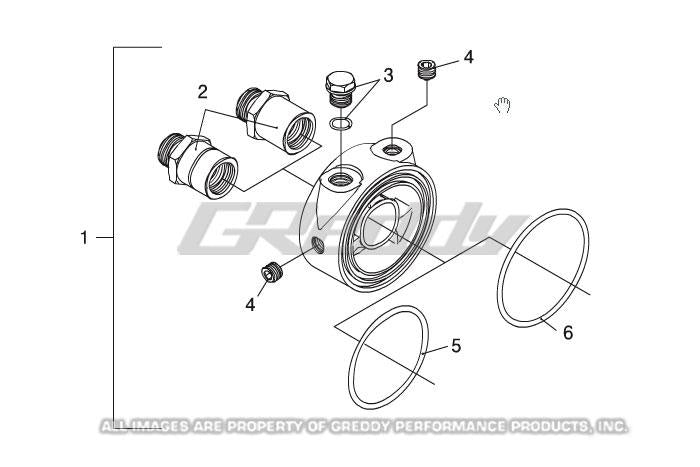 GReddy Universal Oil Filter Block Adapter-thumbmail-4