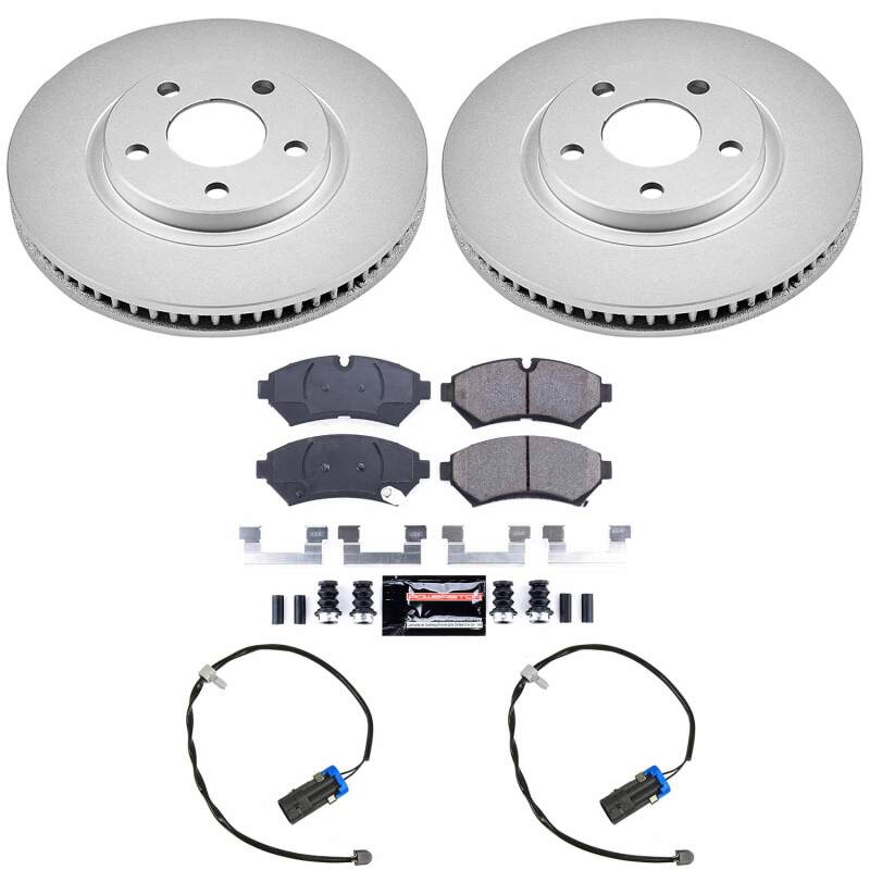 Power Stop 98-02 Cadillac Seville Front Z23 Coated Brake Kit-thumbmail-1