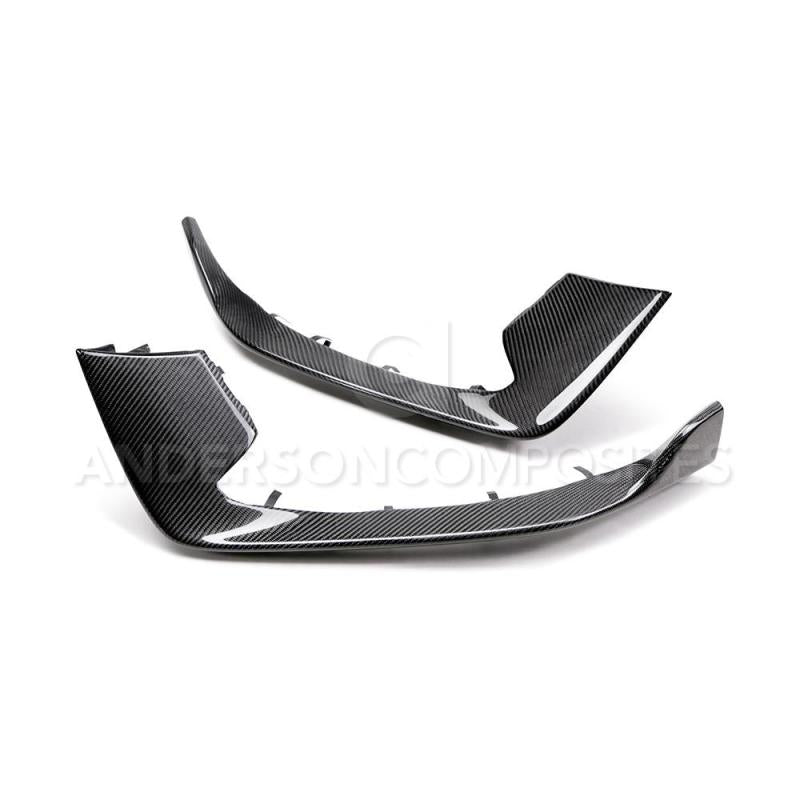 Anderson Composites 15-20 Ford Mustang Shelby GT350 Carbon Fiber Bumper Inserts-thumbmail-2