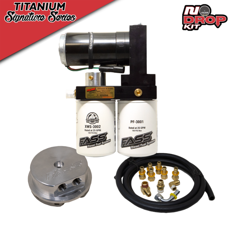 FASS 00-05 Ford Powerstroke F250/F350 (Excursion 6.0 and 7.3L) 140gph No Drop Titanium Fuel System-thumbmail-3