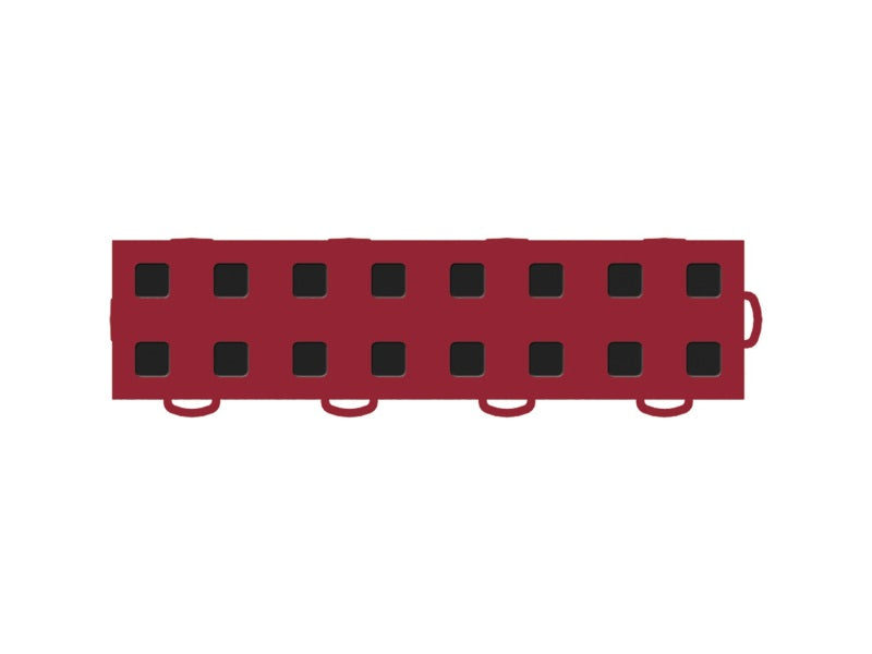 WeatherTech TechFloor - 3in X 12in Tiles(Right Loop) - Red/Black **Order in Qtys of 10-thumbmail-2
