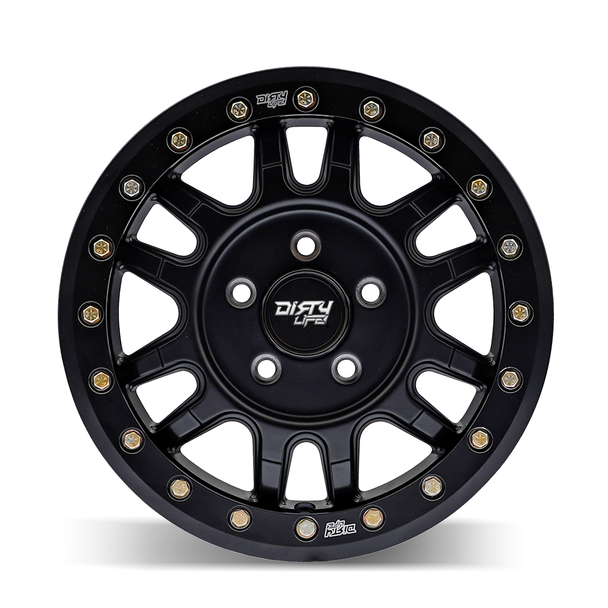 Dirty Life 9309R-57101MB Canyon Pro SXS matte black beadlock wheel detail view
