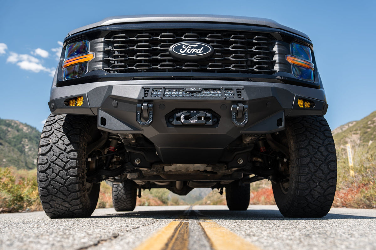 DV8 Offroad 2024+ Ford F-150 Spec Series Front Bumper — FBFF1-15 — product view 2