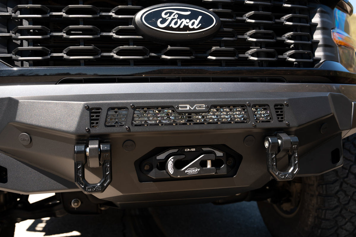 DV8 Offroad 2024+ Ford F-150 Spec Series Front Bumper — FBFF1-15 — product view 7