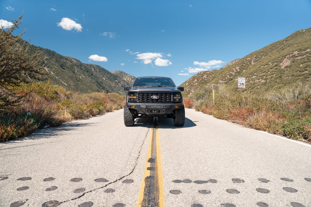 DV8 Offroad 2024+ Ford F-150 Spec Series Front Bumper — FBFF1-15 — product view 8