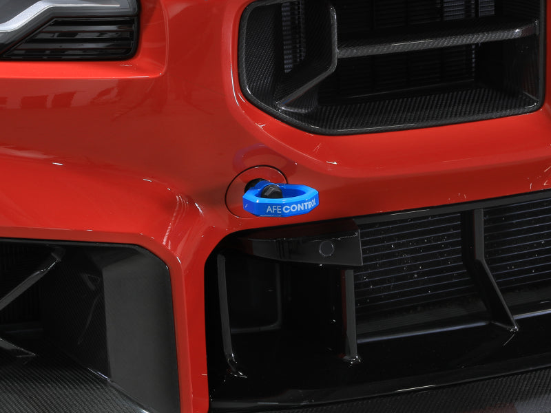 aFe 23-25 BMW M2 (G87) CONTROL Front / Rear Tow Hook - Blue-thumbmail-4