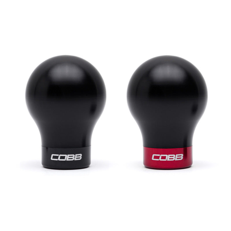 Cobb Mazda 6-Speed Tall Weighted COBB Shift Knob - Black (Incl. Both Red + Blk Collars)-thumbmail-1