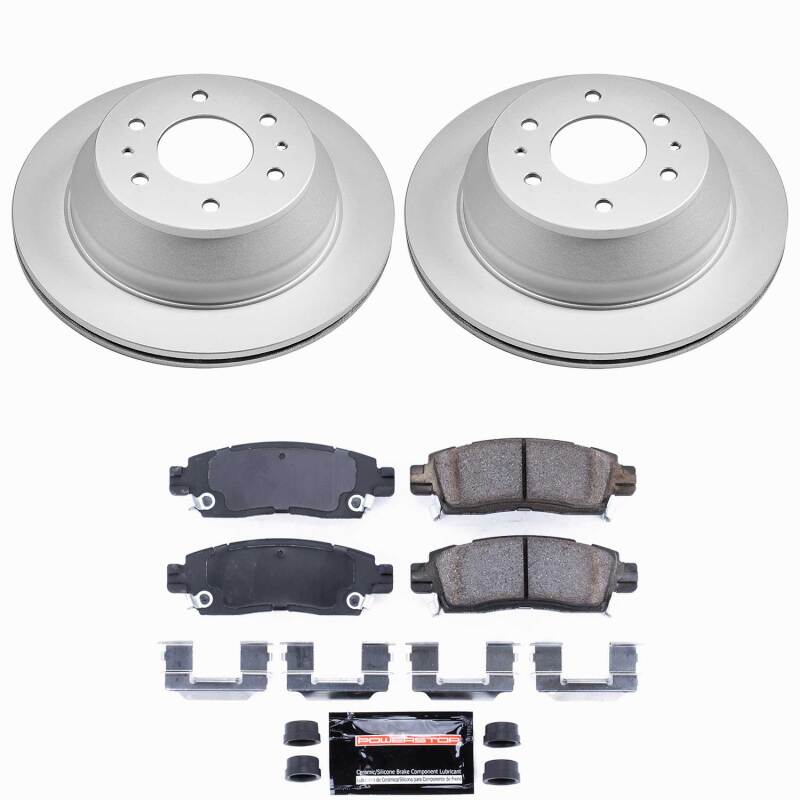 Power Stop 04-07 Buick Rainier Rear Z23 Coated Brake Kit-thumbmail-1