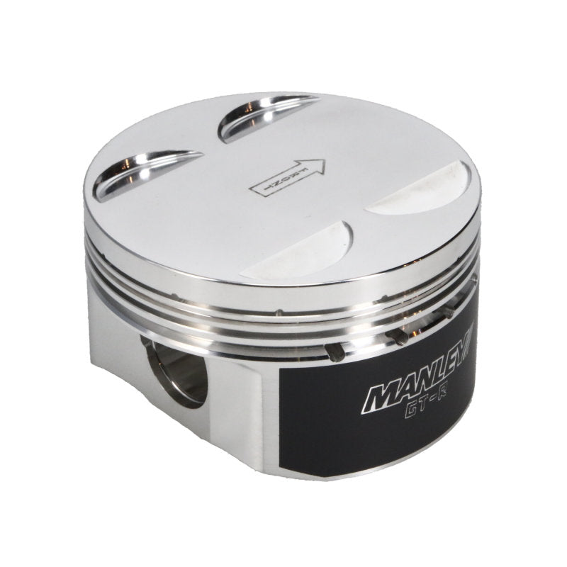 Manley Nissan GTR VR38DETT 98mm Bore 88.4mm Stroke -2cc Dish Turbo Tuff Piston Set w/ Rings-thumbmail-9