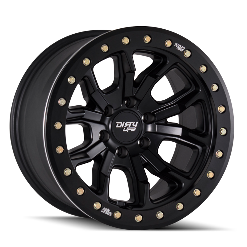 Dirty Life 9303 DT-1 20x9 / 6x135 BP / 12mm Offset / 87.1mm Hub Matte Black Wheel - Beadlock-thumbmail-2