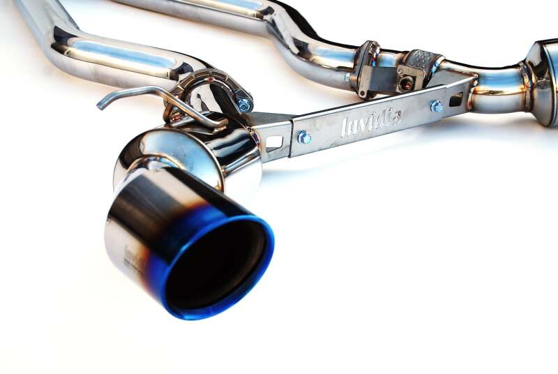 Invidia 2019+ Toyota Supra Dual N1 w/ Valve Rolled Titanium Tip Cat-back Exhaust-thumbmail-4