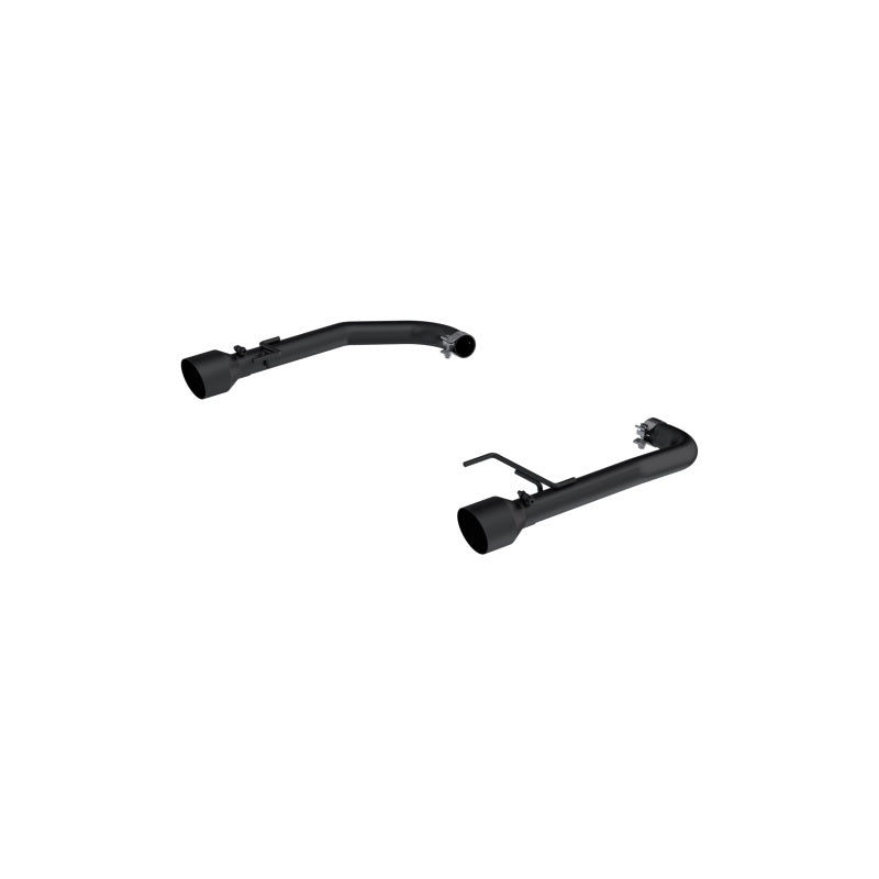 MBRP 15-23 Ford Mustang 2.3L EcoBoost Black 2.5in Axle Back Dual Split Rear Exit (Race Version)-thumbmail-1
