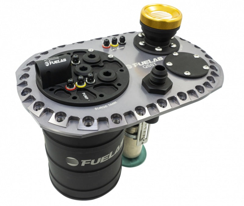 Fuelab Quick Service Surge Tank w/Bosch Lift Pump & Dual 500LPH Brushed Pumps w/Controller -Titanium-thumbmail-3
