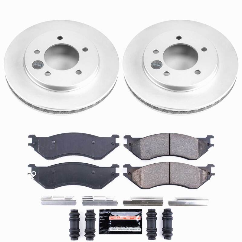 Power Stop 97-02 Ford Expedition Front Z23 Coated Brake Kit-thumbmail-1