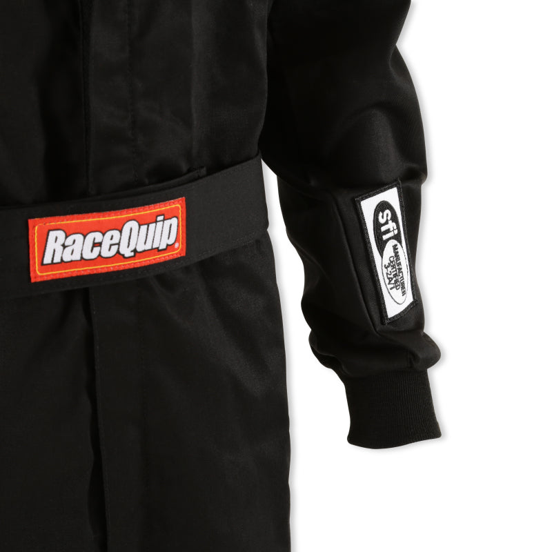 RaceQuip Black SFI-1 1-L Suit - 2XL-thumbmail-8