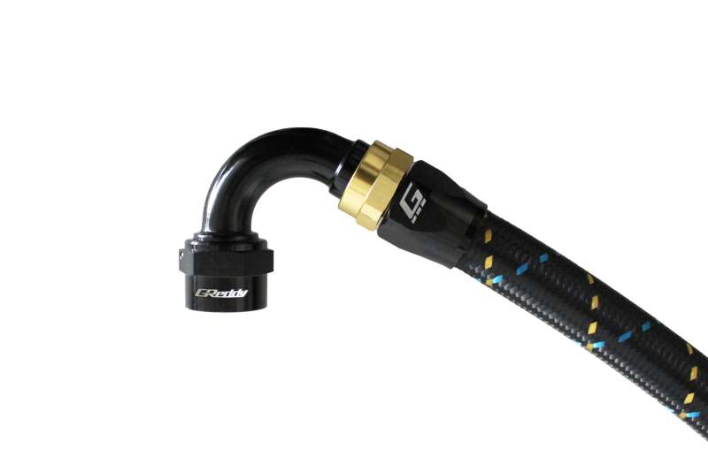 GReddy AN06 120 DEGREE HOSE END SWIVEL BLACK/GOLD ANODIZED-thumbmail-8