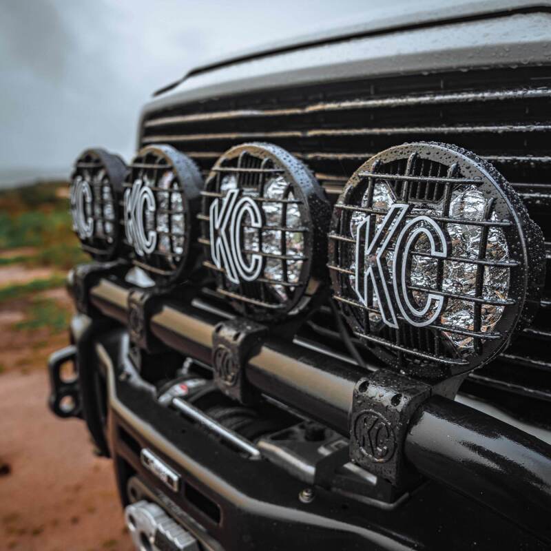 KC HiLiTES SlimLite 8in. LED Stone Guard - Black-thumbmail-6