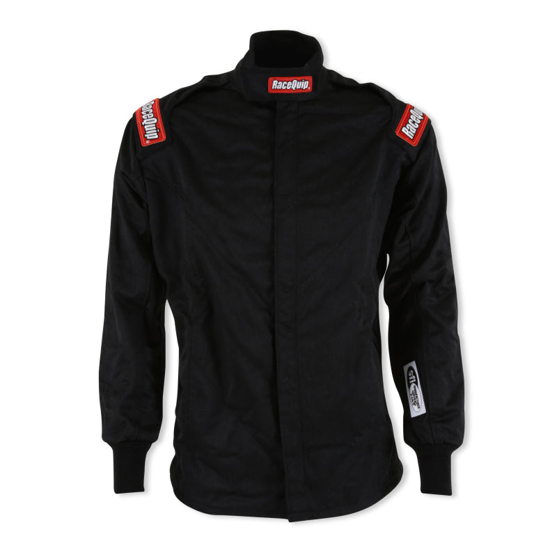RaceQuip Black Chevron-5 Jacket SFI-5 - Large