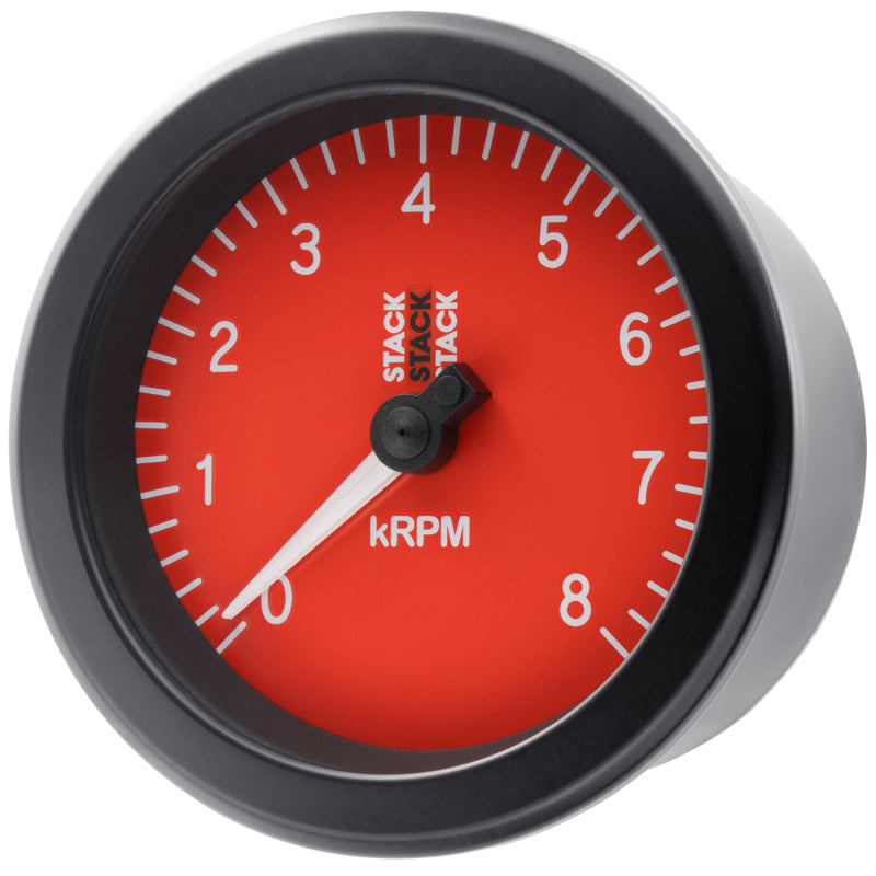 Autometer Stack Sport 88mm 0-8K RPM Tachometer - Red-thumbmail-6