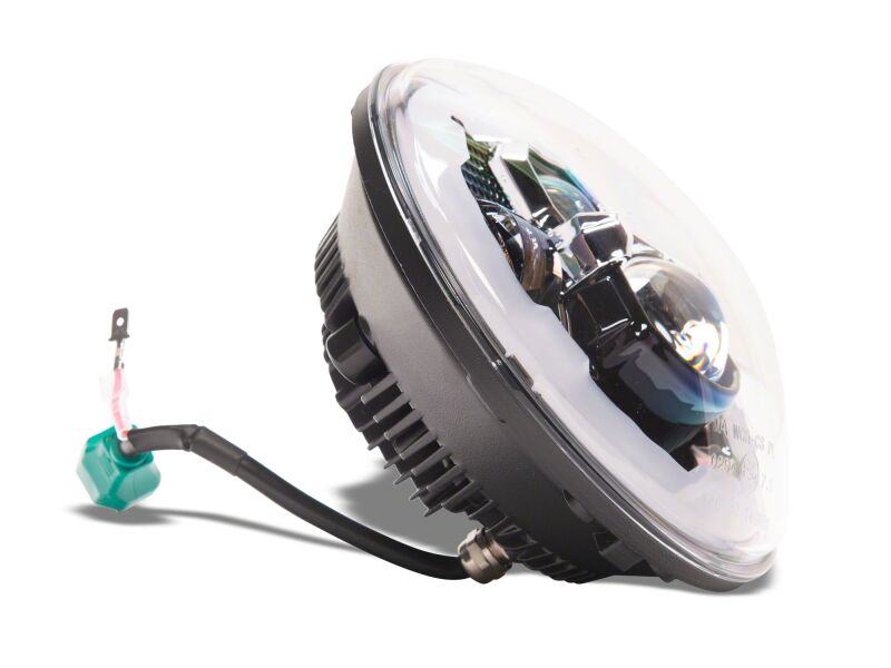 Raxiom 07-18 Jeep Warngler Axial Series 7-Inch LED Headlights w DRL/ Black Housing - Clear Lens-thumbmail-9