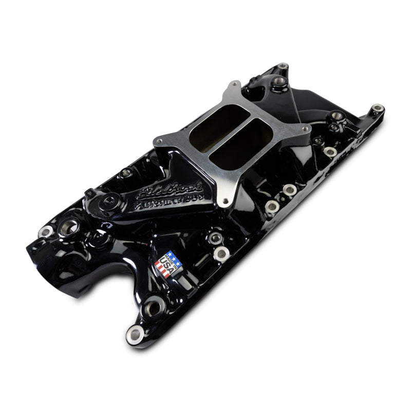 Edelbrock SB Ford Performer Intake Manifold - Black Plasma Finish-thumbmail-4