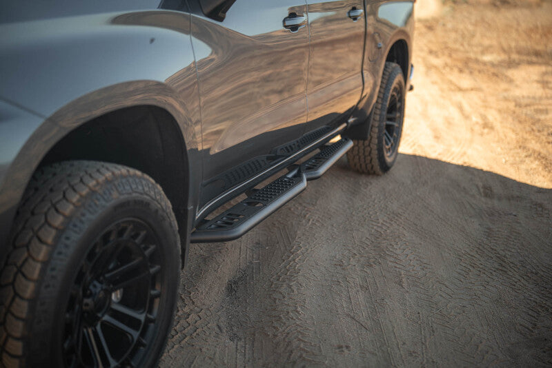 DV8 Offroad 19-24 GMC Sierra 1500 Crew Cab OE Plus Side Steps - Black Steel-thumbmail-13
