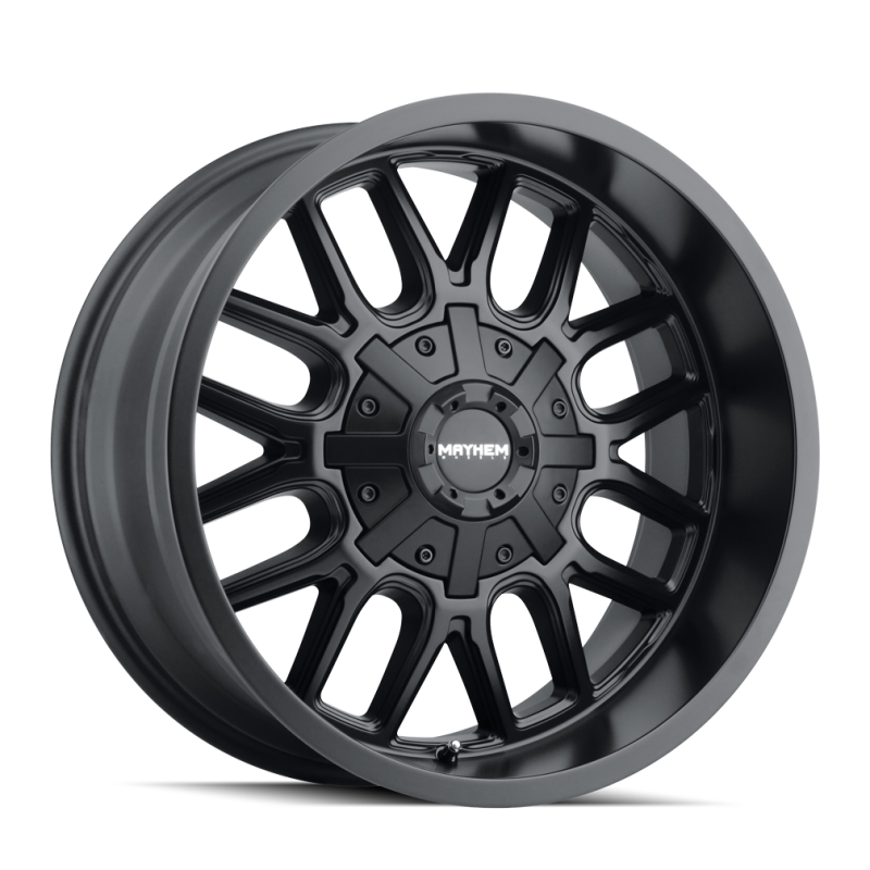 Mayhem 8107 Cogent 17x9 / 8x170 BP / -12mm Offset / mm Hub Matte Black Wheel-thumbmail-1