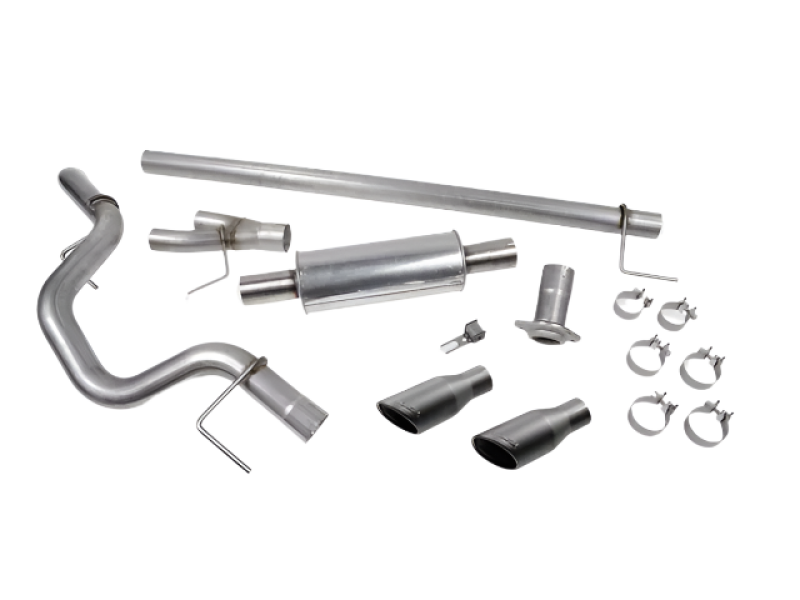 Roush 15-20 F-150 5.0L/3.5L/2.7L Black Tip Cat Back Exhaust-thumbmail-2