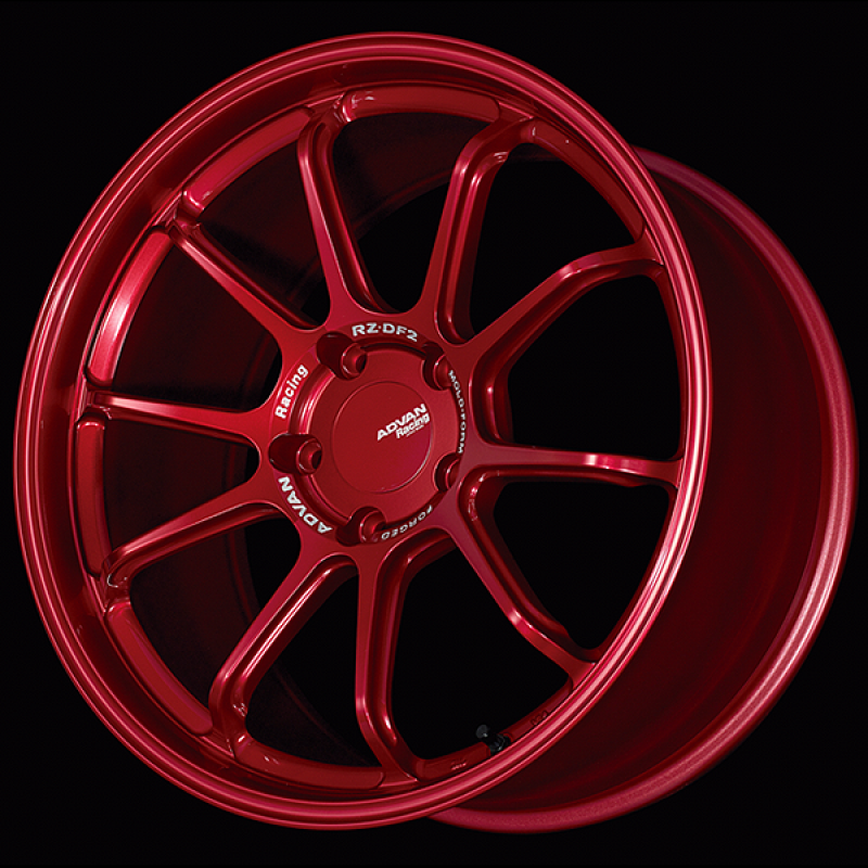 Advan RZ-DF2 for Porsche 20x10.0 / +40 Offset / 5-130 / 71.6mm Bore / Racing Candy Red-thumbmail-1
