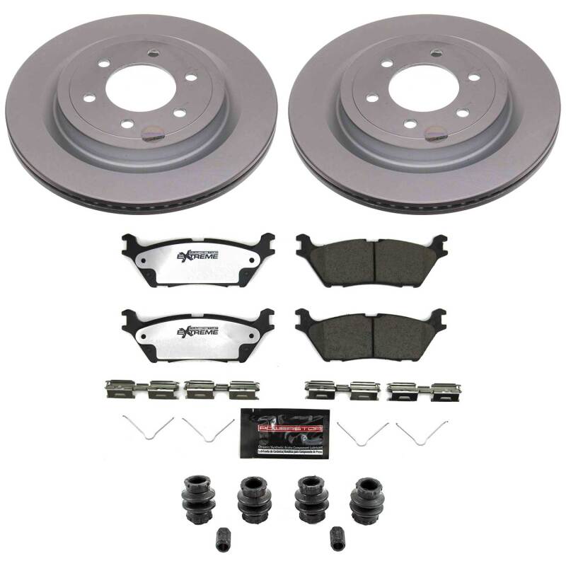 Power Stop 21-26 Ford F-150 Rear Z36 Coated Truck & Tow Brake Kit-thumbmail-1