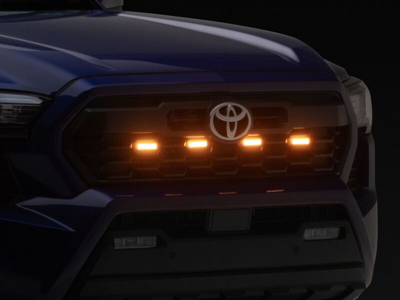 Raxiom 24-26 Toyota Tacoma Pre Runner/ TRD Off-Road/ TRD Sport Amber LED Grille Light- Clear Lens-thumbmail-9