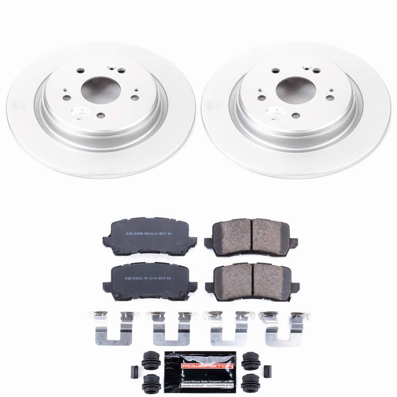 Power Stop 15-20 Acura TLX Rear Z23 Coated Brake Kit-thumbmail-1