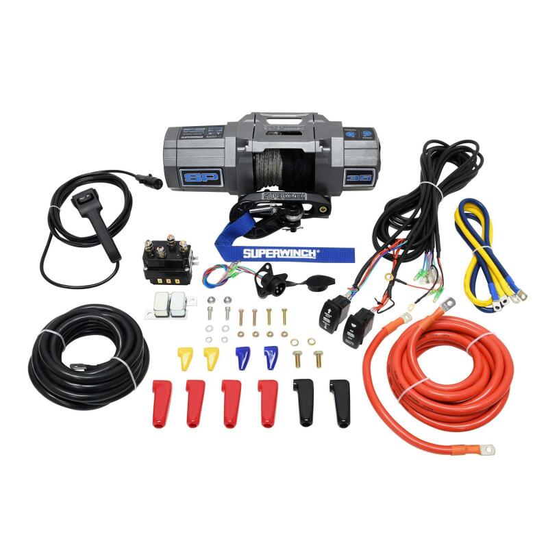 Superwinch 3500 LBS 12V DC 7/32in x 40ft Synthetic Rope Hawse Fairlead SP 35SR Winch-thumbmail-8