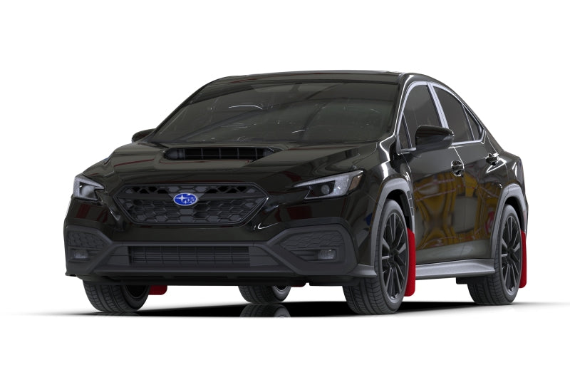 Rally Armor 2022+ Subaru WRX Red UR Mud Flap Altered Font White Logo-thumbmail-3