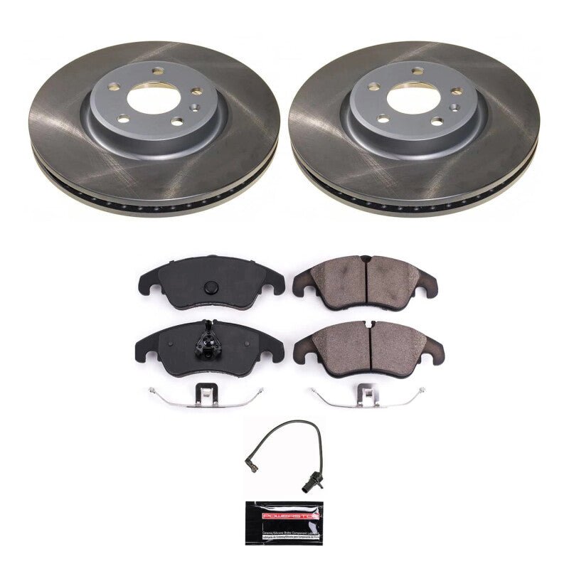 Power Stop 13-16 Audi allroad Front Semi-Coated Rotor Kit-thumbmail-1