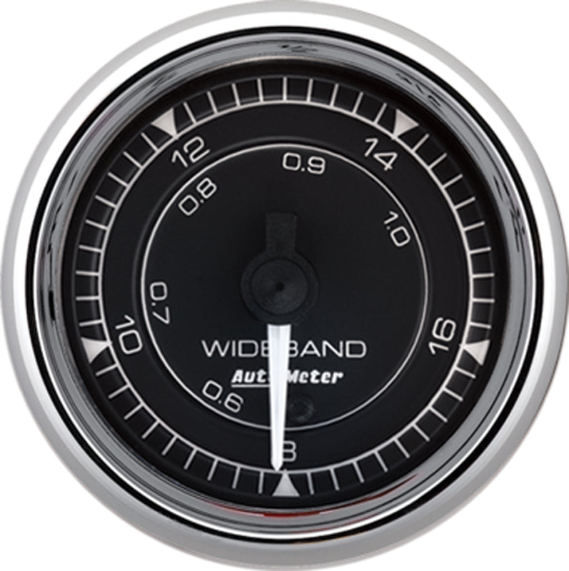 AutoMeter Chrono 2-1/16in 8:1-18:1 Stepper Motor Air/Fuel Ratio-Wideband Analog Gauge - Chrome-thumbmail-1